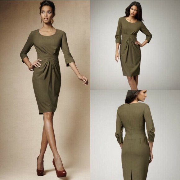 Lafayette 148 New York Dresses & Skirts - (Sold) Lafayette 148 NY GRAY Gathered Waist Sheath